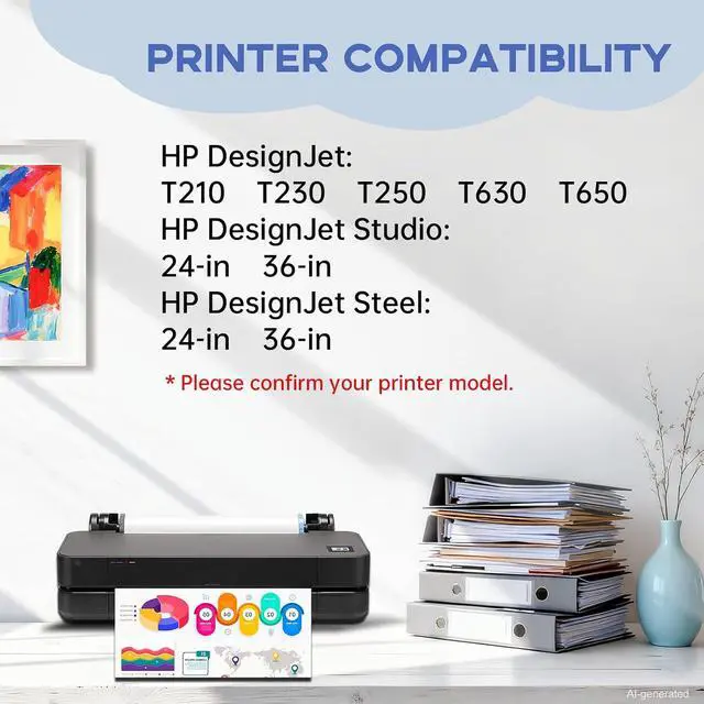 Alt view image 2 of 7 - Miss Deer 712XL Ink Cartridges Combo Pack for HP 712 712XL