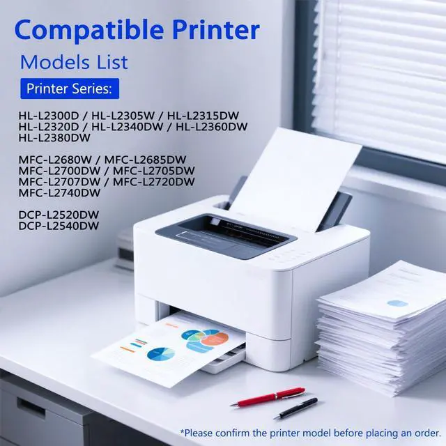 Alt view image 2 of 7 - TN660 Black Toner Cartridge Replacement for Brother TN660 toner cartridge
