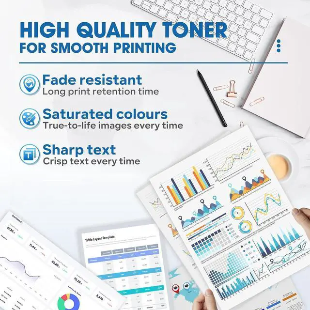 Alt view image 4 of 6 - Vihan TN227 TN-227BK/C/M/Y High Yield Compatible Toner Cartridge Replacement for Brother 8 Pack TN 227 TN-227 Toner Cartridge with MFC-L3770CDW HL-L3290CDW HL-L3270CDW Printer(2BK/2C/2M/2Y)