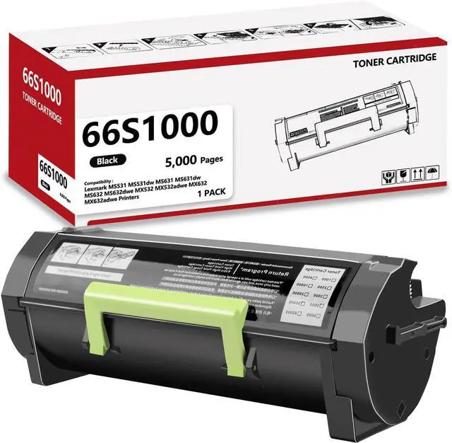 Main image of 66S1000 High Yield Toner Cartridge Black Compatible for Lexmark MS531 MS531dw MS631 MS631dw MS632 MS632dwe MX532 MX532adwe MX632 MX632adwe Printers