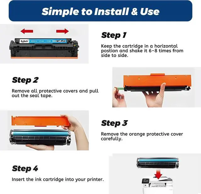 Alt view image 7 of 7 - 414A Toner Cartridge for HP 414X 414 W2020A for m479fdw M454dw with Chip