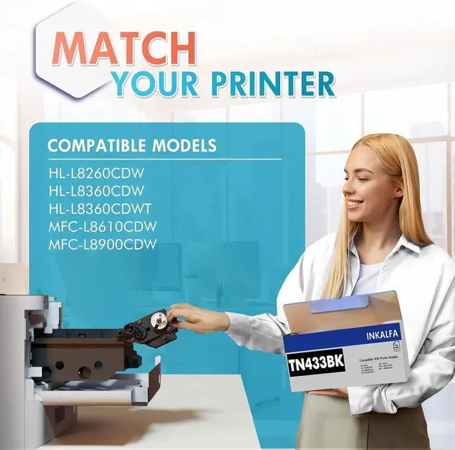 Alt view image 2 of 7 - TN433 Toner Cartridge Set TN-433 TN 433 TN431 TN-431 TN 431 High Yield