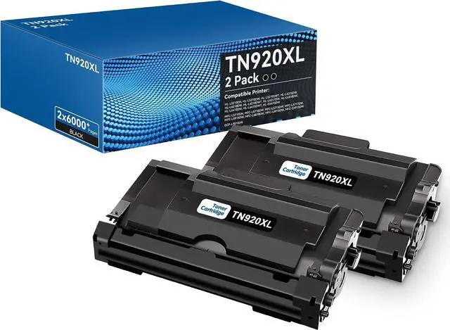 Main image of TN920XL Toner Cartridges High Yield 2 Pack Compatible for Brother TN920XL