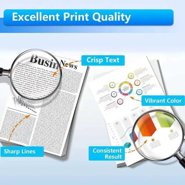 Alt view image 5 of 7 - LC201 LC203XL High Yield Ink Cartridges 5-Pack (Includes 2 LC201BK, 1 LC201C, 1 LC201M,1 LC201Y) Replacement for Brother MFC-J880DW MFC-J885DW MFC-J460DW MFC-J4620DW MFC-J480DW Printer