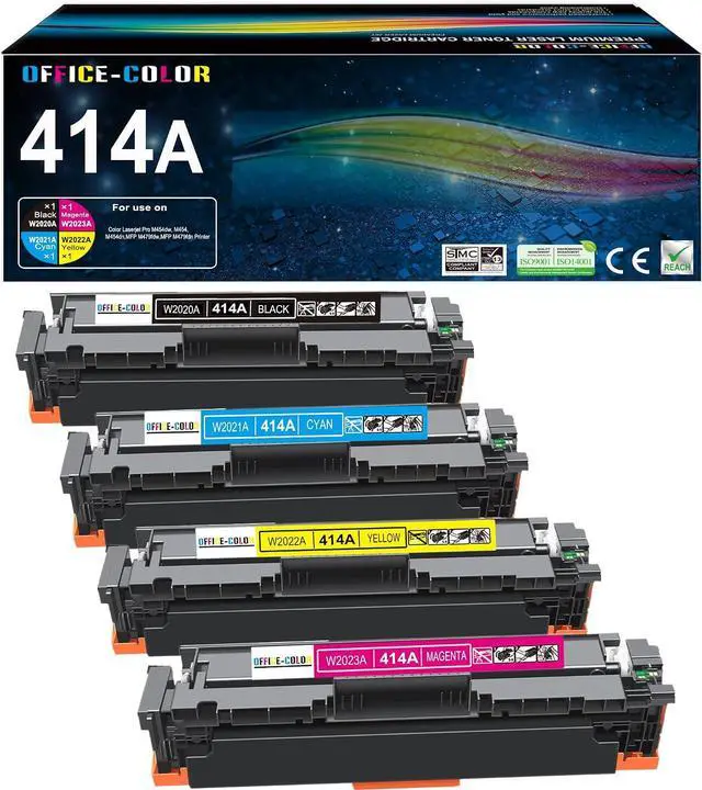 Main image of 414A Toner Cartridges 4 Pack Replacement for HP 414A MFP M479fdw M454dw