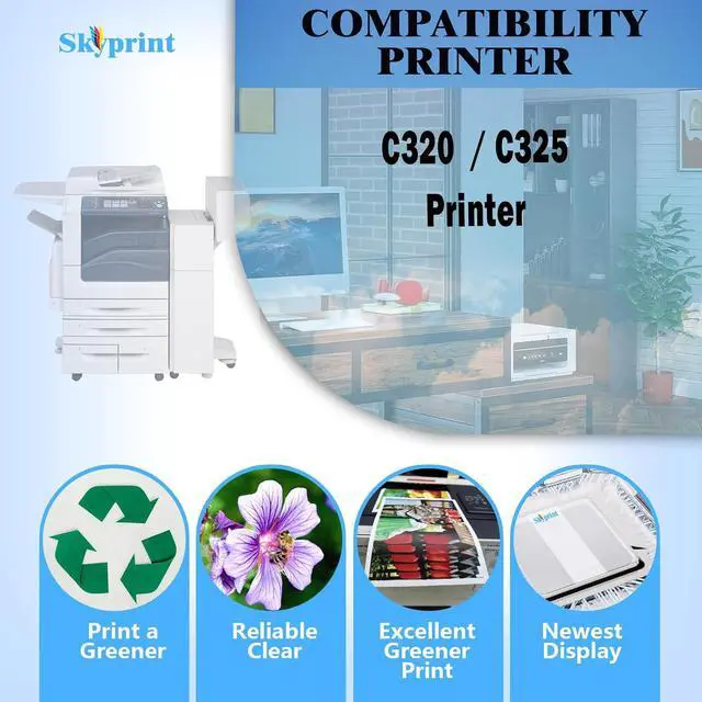 Alt view image 2 of 7 - C320 C325 Black Toner Cartridge High Capacity Compatible with Xerox 006R04823 Toner use for Xerox C320 Xerox C325 Printer Ink