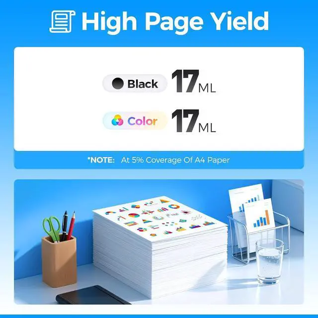 Alt view image 3 of 5 - Remanufactured T324 Ink Cartridges 8-Pack Set High Yield Replacement Compatible with T3240 T3241 T3242 T3243 T3244 T3247 T3248 T3249 Ink Works with SureColor SC-P400 P400 Wide Format Inkjet Printer