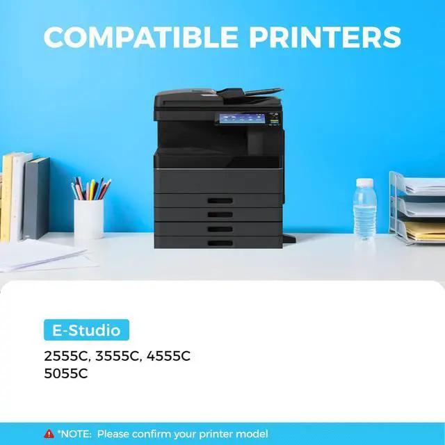 Alt view image 2 of 6 - T-FC30U Toner Cartridge Set 4-Pack Replacement for Toshiba T-FC30U-K T-FC30U-C T-FC30U-M T-FC30U-Y Toner Compatible with Toshiba E-Studio 2050C 2550C 2051C 2551C Printer Ink Black Cyan Magenta Yellow