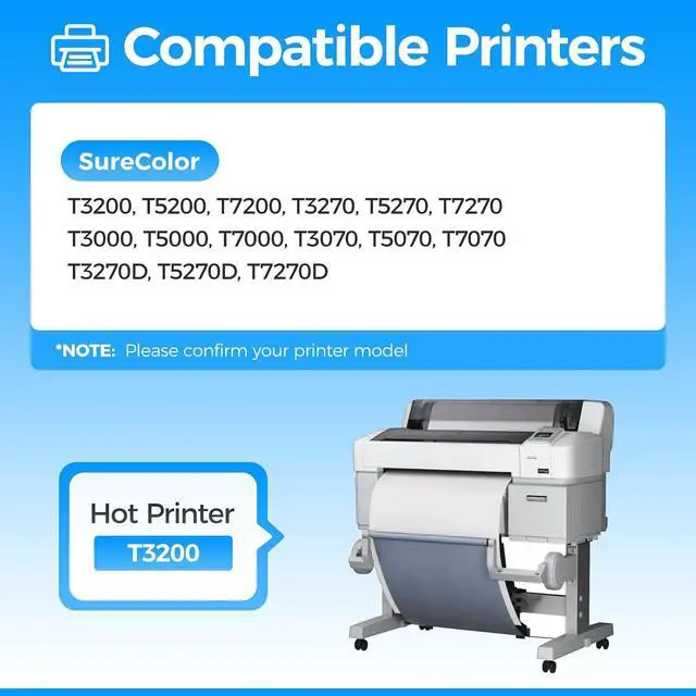 Alt view image 2 of 5 - T694 Ink Cartridge 5-Pack 700ml High Yield Replacement for T6941 T6942 T6943 T6944 T6945 Ink Works with SureColor T3000 T3720 T5000 T5720 T7000 T7270 T3200 T5200 T7200 T3070 T5070 T7070 T7270D Printer