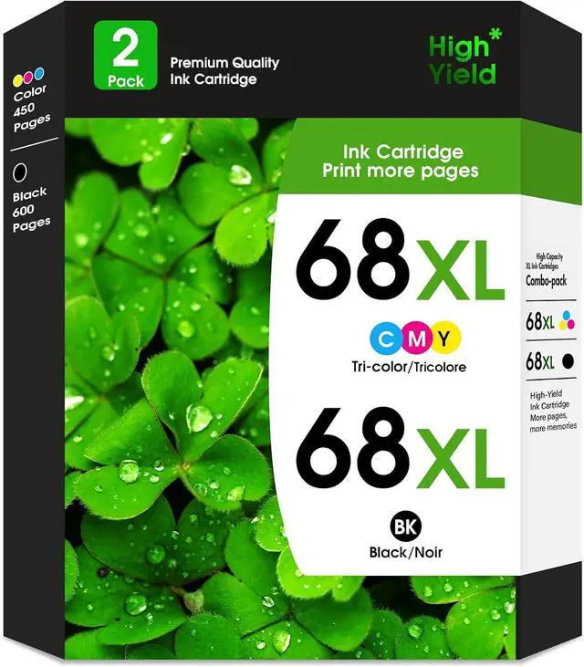 Main image of 68XL Black and Color Ink Cartridge Replacement for HP 68xl Ink cartridges