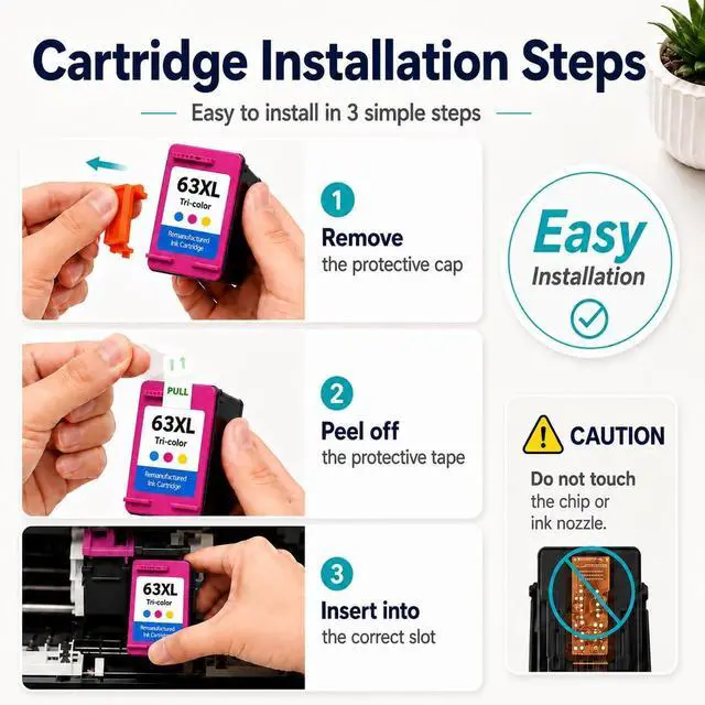 Alt view image 6 of 7 - 63XL Black Ink Cartridge Combo Pack, 2 Pack