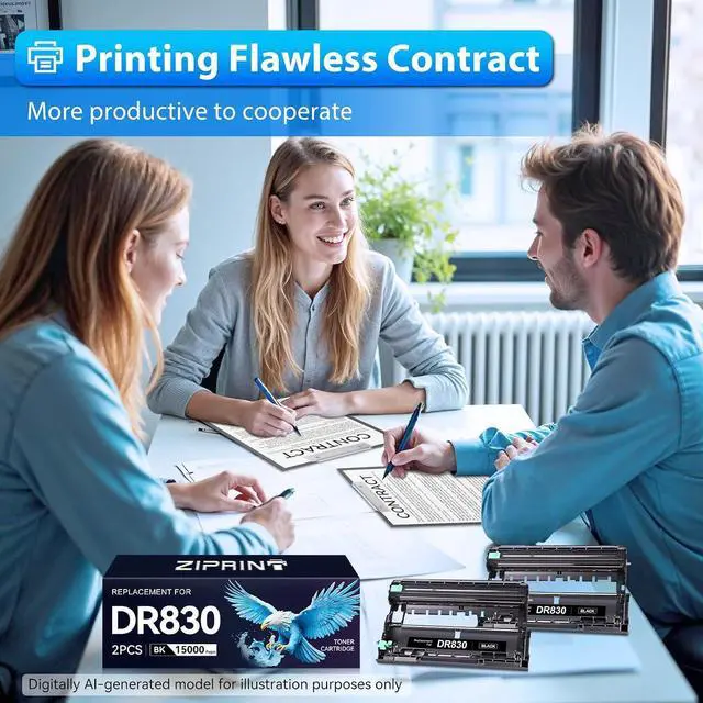 Alt view image 6 of 6 - DR830 Drum Compatible with Brother DR830 Toner Cartridge TN830 MFC-L2900DW