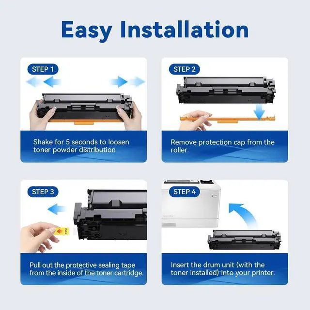 Alt view image 4 of 7 - 414A Toner Cartridges with Chip Replacement for HP Pro MFP M454dw M479fdw