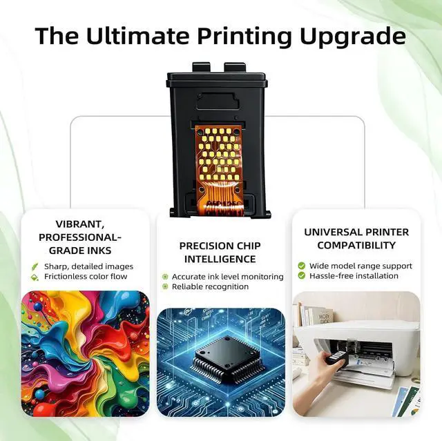 Alt view image 3 of 7 - 65XL Black Ink Cartridge Replacement for HP 65 XL for Envy 5055 5052 5010 5070 5014 DeskJet 3755 2655 3720 3722 3723 3752 3758 2652 2624 2640 5000 3700 3772 2600 2622 Printer HP65 HP65XL,2 Pack