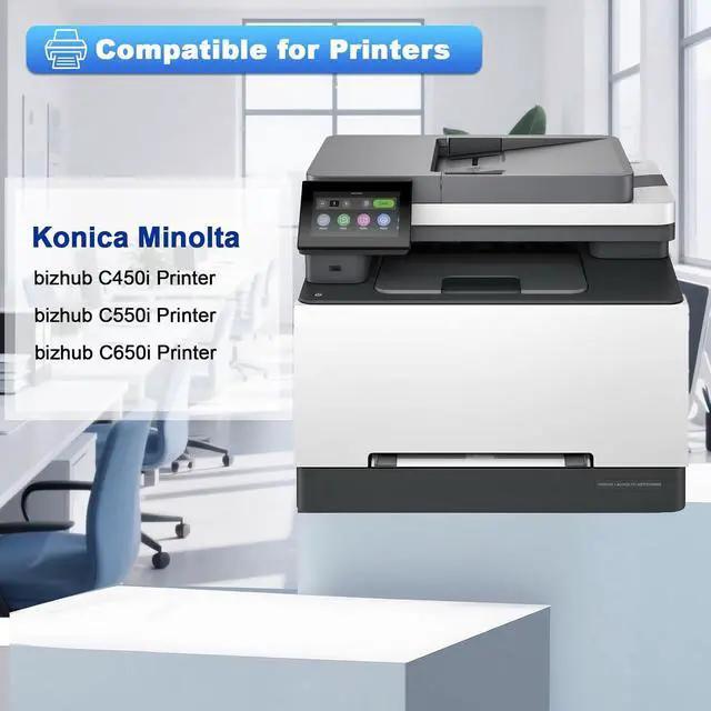 Alt view image 2 of 7 - TN-626 TN626 Toner Cartridge 4-Pack High Yield Replacement for TN626K TN626C TN626Y TN626M TN626 Toner Compatible with Konica Minolta Bizhub C450i C550i C650i Printer(B/C/M/Y)