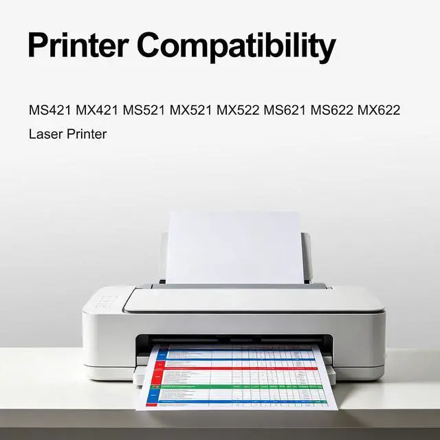 Alt view image 2 of 7 - 56F1X00 Toner Cartridge Compatible with Lexmark 56F1X00 Black Toner