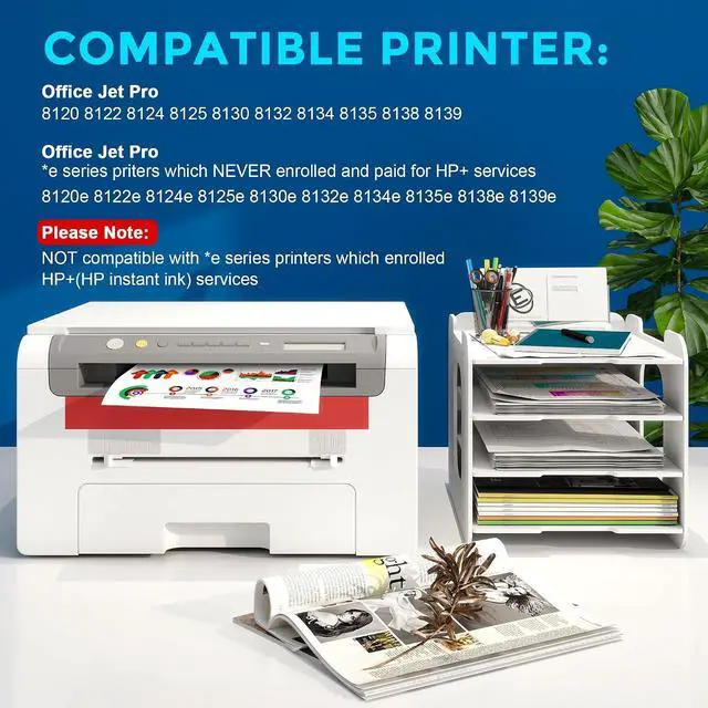 Alt view image 2 of 7 - 923e 923XL 8125e Ink Cartridge Combo Pack Compatible for HP 923 923e