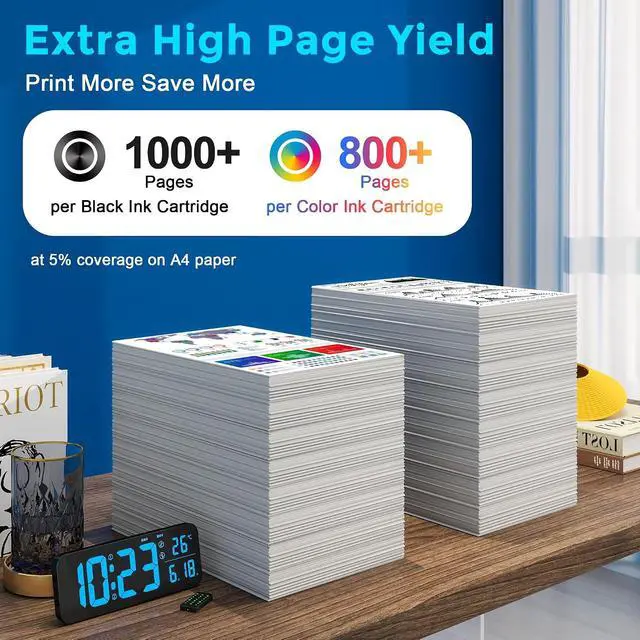 Alt view image 3 of 7 - 923e 923XL 8125e Ink Cartridge Combo Pack Compatible for HP 923 923e
