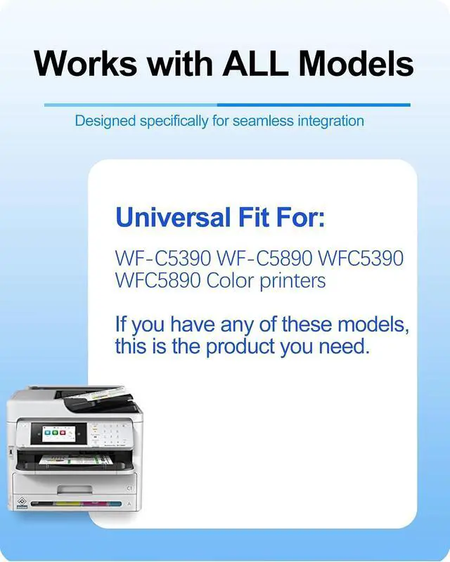 Alt view image 4 of 7 - MasaiMara Remanufactured T10W T10W100 Black Compatible Ink Cartridge Replacement for WF-C5390 WF-C5890 WFC5390 WFC5890 Color Printers (1-Pack)