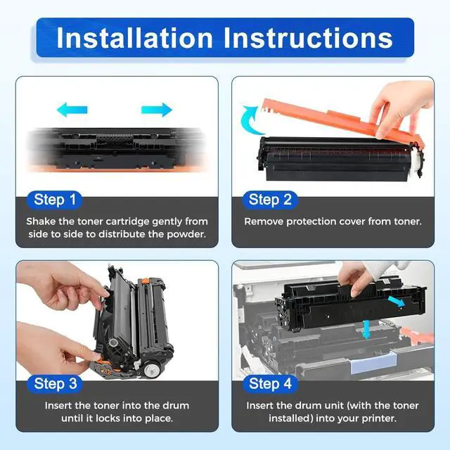 Alt view image 6 of 7 - TN227BK/C/M/Y High Yield Toner 4 Pack Compatible for Brother TN227 TN-227