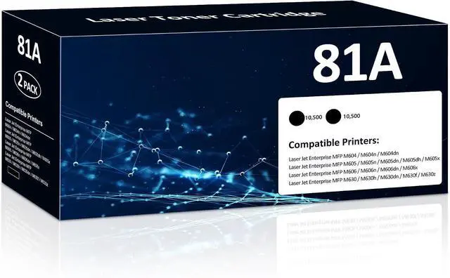 Main image of 81A Black Toner Cartridge - CF281A Replacement for HP 81A CF281A