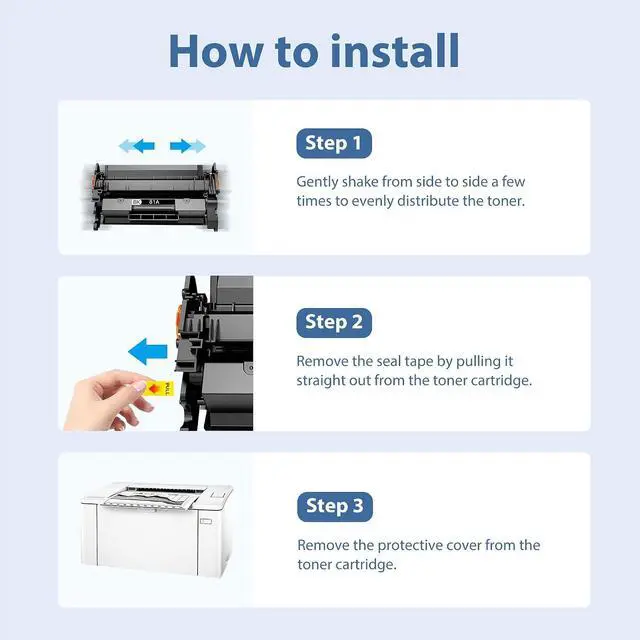 Alt view image 4 of 7 - 81A Black Toner Cartridge - CF281A Replacement for HP 81A CF281A