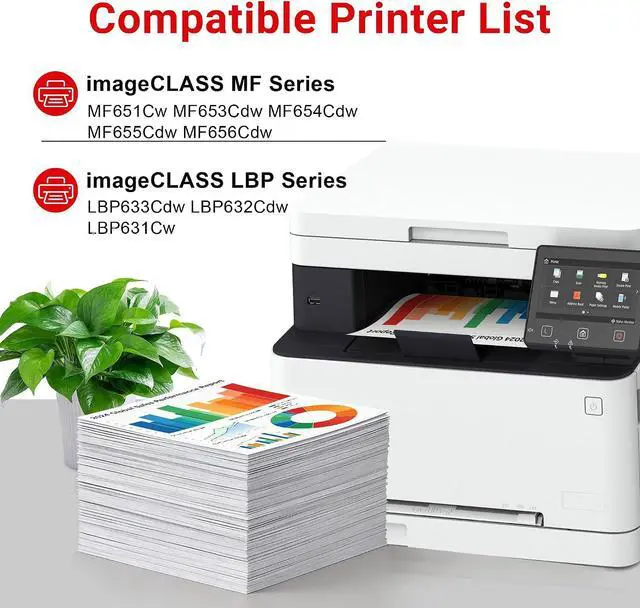 Alt view image 3 of 6 - 067 Toner Cartridge Replacement for Canon 067 067H MF656Cdw MF654Cdw Toner