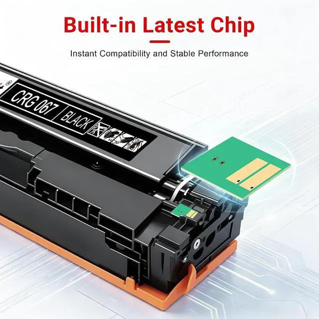 Alt view image 5 of 6 - 067 Toner Cartridge Replacement for Canon 067 067H MF656Cdw MF654Cdw Toner