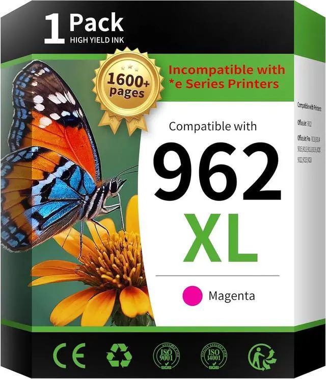Main image of INK4U Compatible Ink Cartridges Replacement for 962XL Ink Cartridges Magenta, 1 Pack