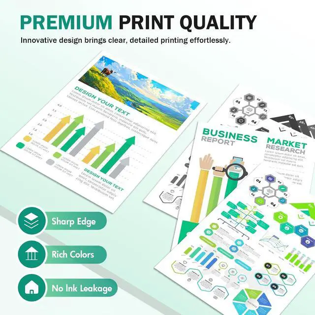 Alt view image 5 of 7 - 910XL 910 8020 Ink Cartridges Black and Color Combo Pack Replacement for HP Printer 910XL/910 Multipack for OfficeJet Pro 8020 8010 8035 8025 8015 8022 8028 8018 8030 Printers