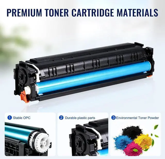 Alt view image 4 of 6 - 201A Toner Cartridge Replacement for HP 201A 201X CF400A m277dw toner