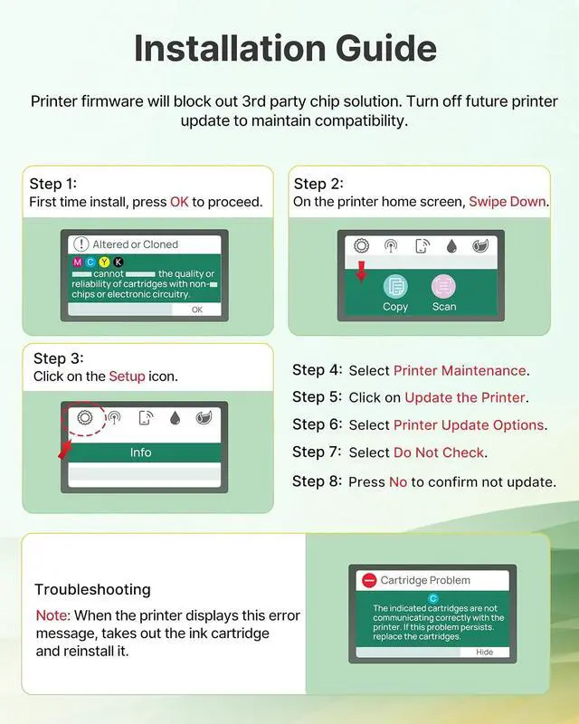 Alt view image 6 of 7 - 923XL 923 Ink Cartridges for HP Printers with Chip Replacement for HP 923XL Ink Cartridges Combo Pack for OfficeJet Pro 8135e 8130e 8139e 8138e 8122e 8120 8124e 8125e 8130 8132e 8134e Printer, 5 Pack