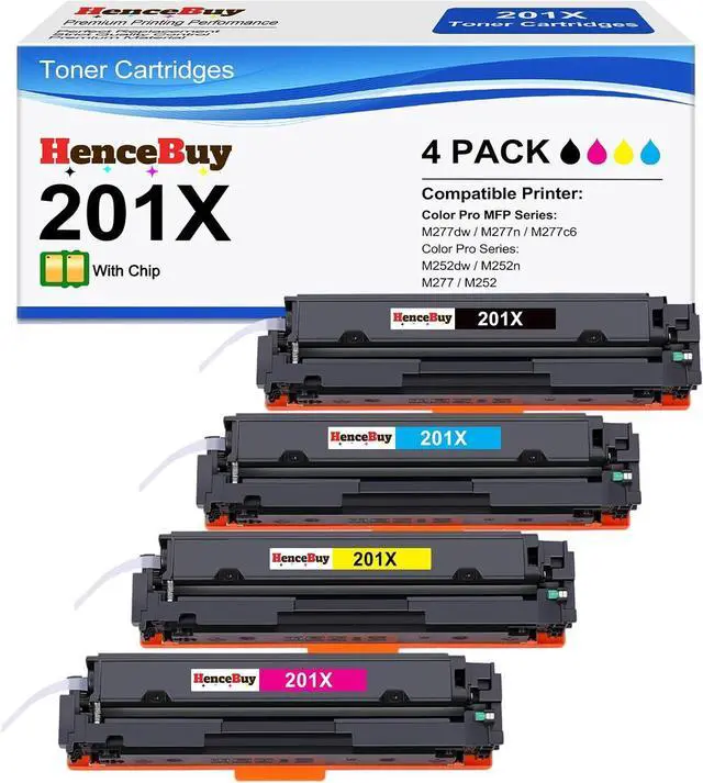 Main image of Compatible for hp 201x Toner cartridges 4 Pack high Yield