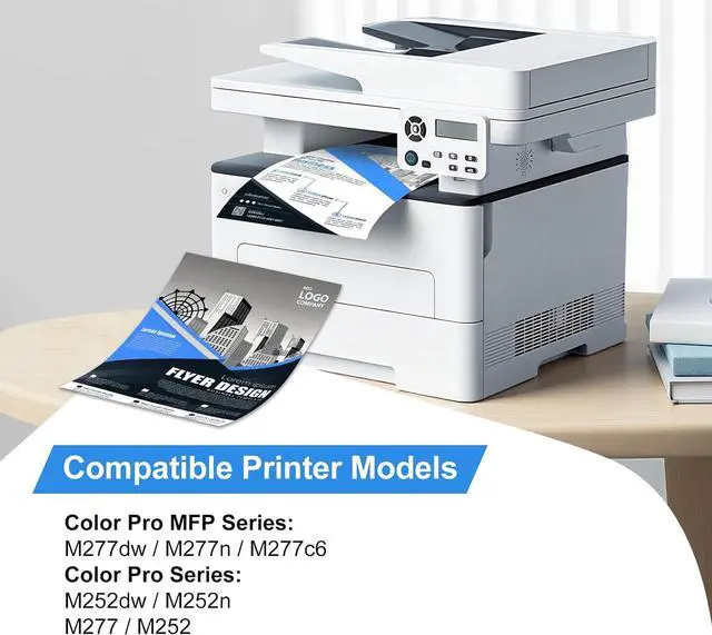 Alt view image 2 of 7 - Compatible for hp 201x Toner cartridges 4 Pack high Yield