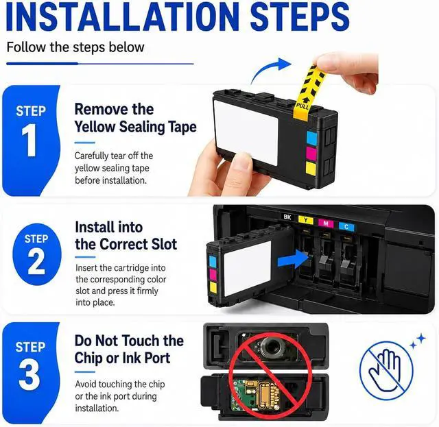 Alt view image 5 of 7 - Remanufactured Replacement for Epson 822XL 822 Ink Cartridges