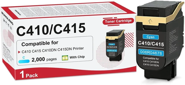 Main image of C410 C415 Cyan Toner Cartridge Compatible for Xerox 006R04678