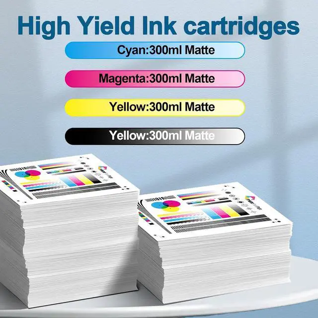 Alt view image 3 of 6 - 728 Ink Cartridges 4-Pack (300ml Matte Black / 130ml Cyan/Magenta/Yellow)