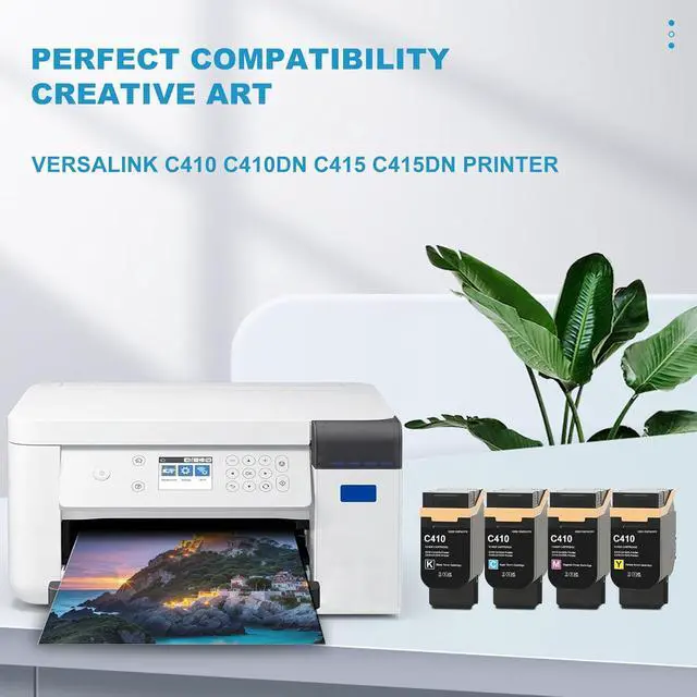 Alt view image 2 of 6 - C410 C415 Toner Cartridge Compatible with Xerox VersaLink C410DN C415DN