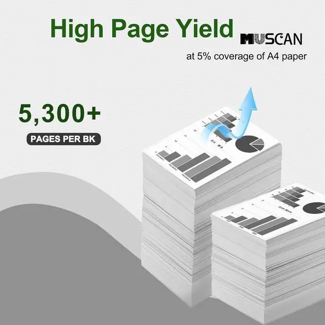 Alt view image 3 of 6 - 66S1000 Black Toner Cartridge High Yield Replacement for Lexmark 66S1000 Compatible with MS531dw MS631dw MS632dwe MX532adwe MX632adwe Printers 5000 Pages