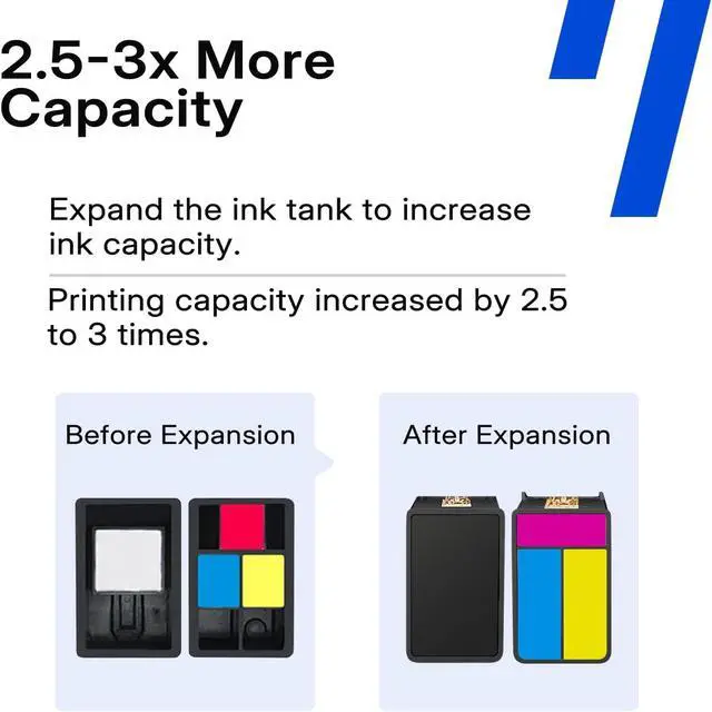 Alt view image 5 of 7 - 67XL Black Ink Cartridges High-Yield Replacement for HP Ink 67 HP67 XL HP67XL for DeskJet 2827e 2855e 4155e 2755e 2700e 4255e 2852e 2700 2800 4100 2752 Envy 6000 6055 6055e 6400 6455e Printer (2-Pack)