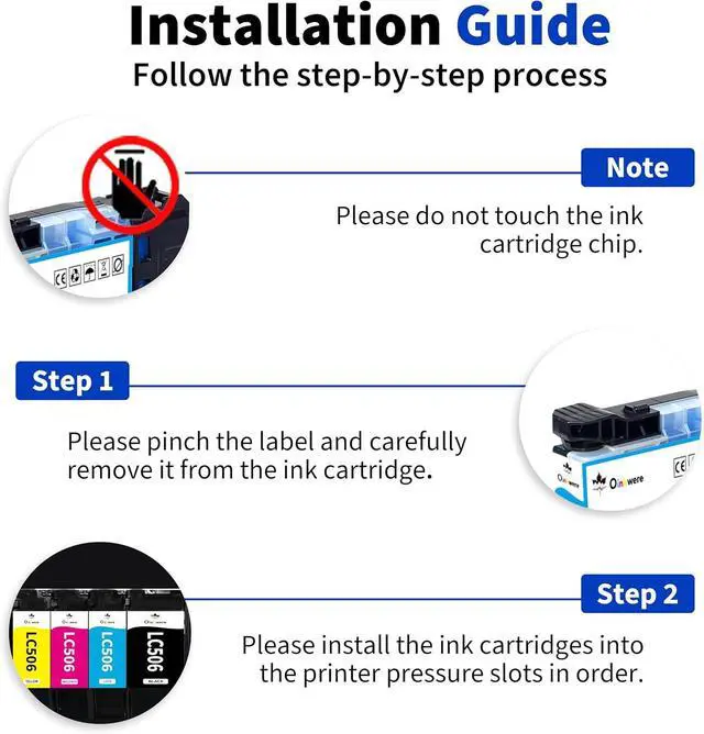 Alt view image 6 of 7 - LC506 LC506XL Compatible for Brother LC506 Ink Cartridges LC506 XL