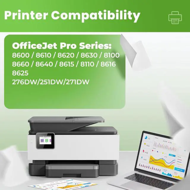 Alt view image 2 of 7 - 950XL 951XL Ink Cartridges Combo Pack for OfficeJet Pro 8600 8620 8610