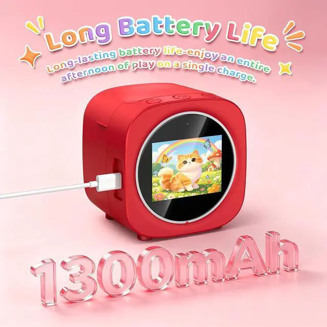 Alt view image 7 of 7 - AI Sticker Printer for Kids Ages 3+: Mini Thermal Label Maker Box with 2.4" HD Screen, 6 Art Modes & 10 Paper Rolls, No Ink Needed DIY Craft Toy for Birthday Party, School Art Project, Travel