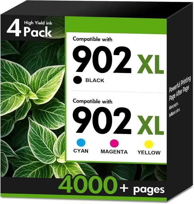 Main image of 902 902XL 6978 Ink Cartridges Black and Color Combo Pack for HP Printers