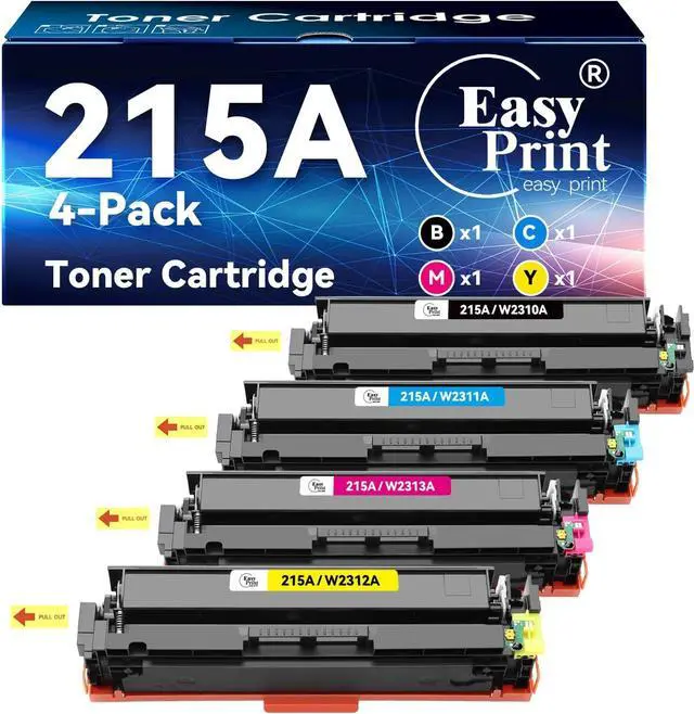 Main image of Compatible 215A Toner Cartridges Replacement for HP 215A Toner Cartridges 4 Pack use with Color LaserJet Pro MFP M182nw M183fdw M183fw M155dw M155nw Printer (4 Pack)