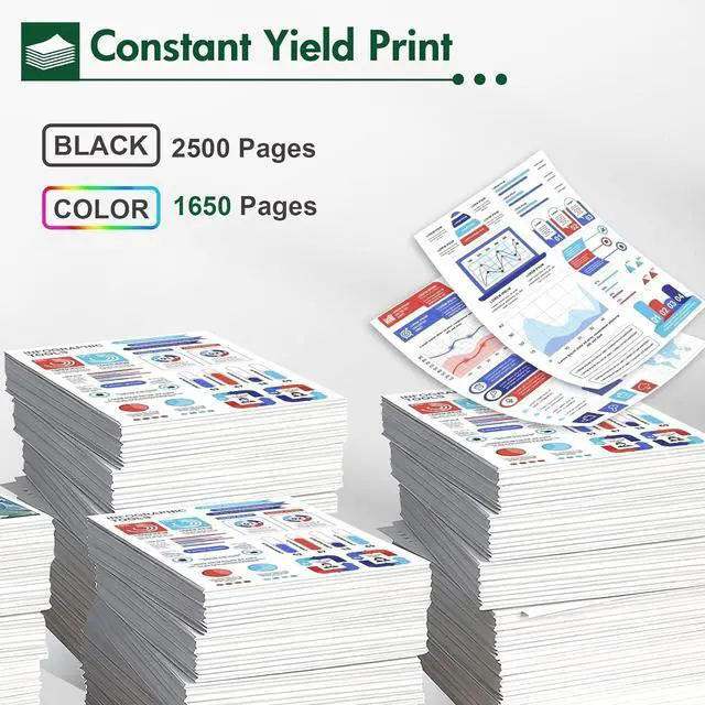 Alt view image 3 of 7 - 923 923XL 8130e 8125e Ink Cartridges Combo Pack for HP Printers