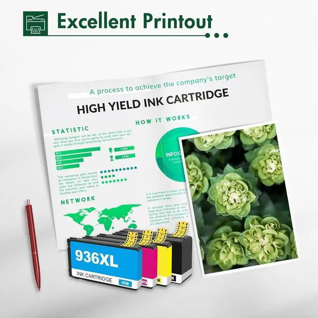 Alt view image 7 of 7 - 923 923XL 8130e 8125e Ink Cartridges Combo Pack for HP Printers