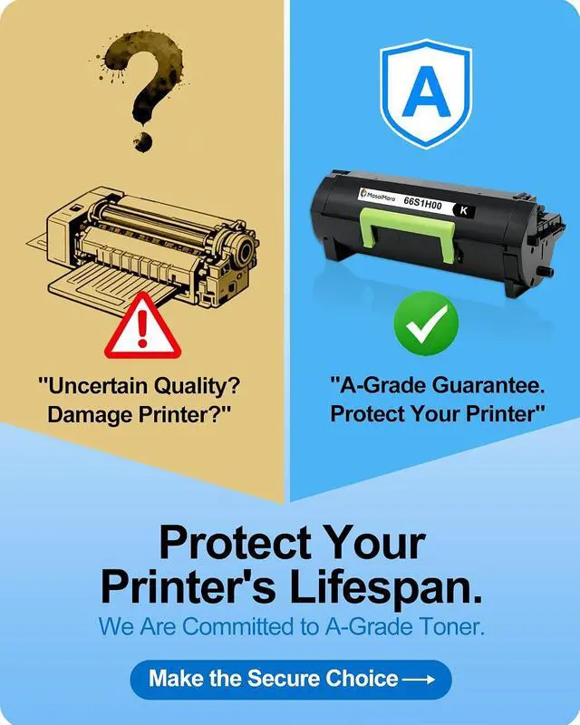 Alt view image 2 of 7 - MasaiMara 66S1H00 High Yield Compatible Toner Cartridge Replacement for Lexmark MS531 MS531dw MX532 MX532adwe Printer (Black, 1-Pack)