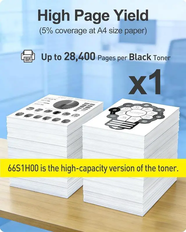 Alt view image 5 of 7 - MasaiMara 66S1H00 High Yield Compatible Toner Cartridge Replacement for Lexmark MS531 MS531dw MX532 MX532adwe Printer (Black, 1-Pack)