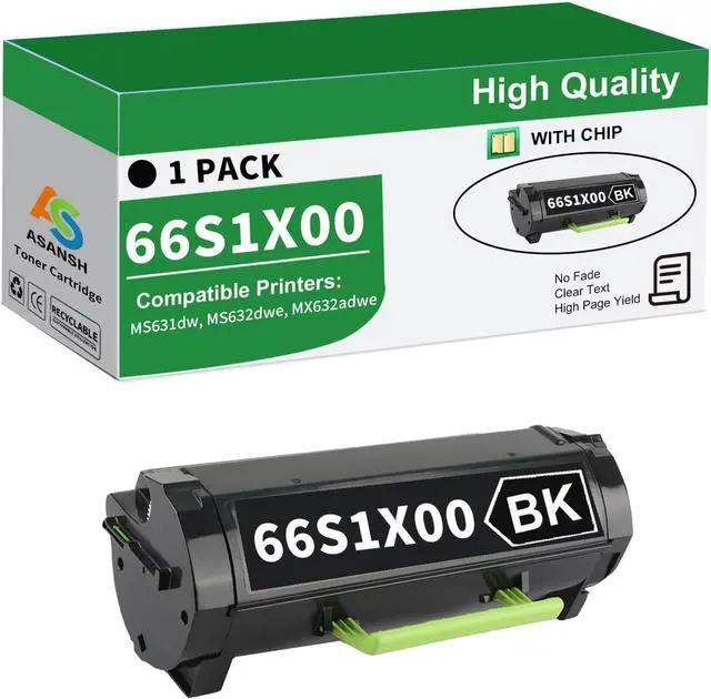 Main image of 66S1X00 Extra High Yield Toner Cartridge Use for MS631 MS632 MX632 Printers (1 Pack)